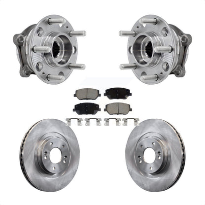 Kit de rotor de frein et de plaquettes d'assemblage de roulement de moyeu avant pour Hyundai Santa F 2019 – 2020