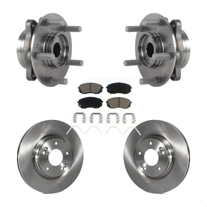 Kit de Rotor et plaquettes de frein, roulement de moyeu avant, pour Kia Hyundai Forte Elantra GT Forte