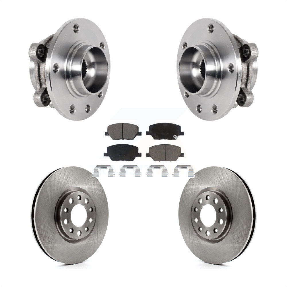 Kit de Rotor et de plaquettes de frein à disque, roulement de moyeu avant, pour Jeep Compass Renegade Fiat 500