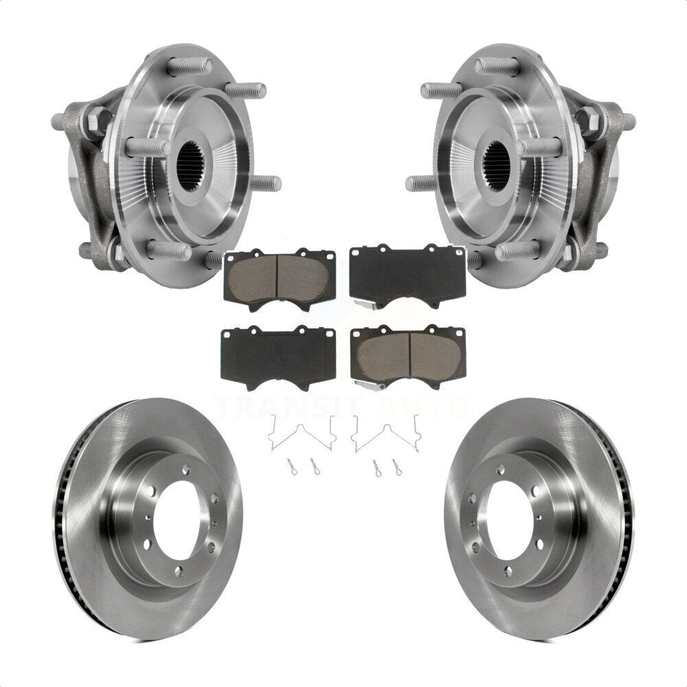 Kit de rotor et de plaquettes de frein, roulement de moyeu avant, pour Toyota 4Runner Lexus GX46 2010 – 2023