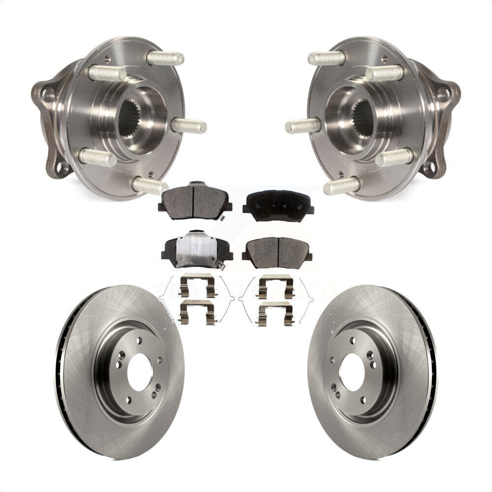 Ensemble de roulements de moyeu avant, Rotors et plaquettes de frein à disque, Kit pour Hyundai Nexo
