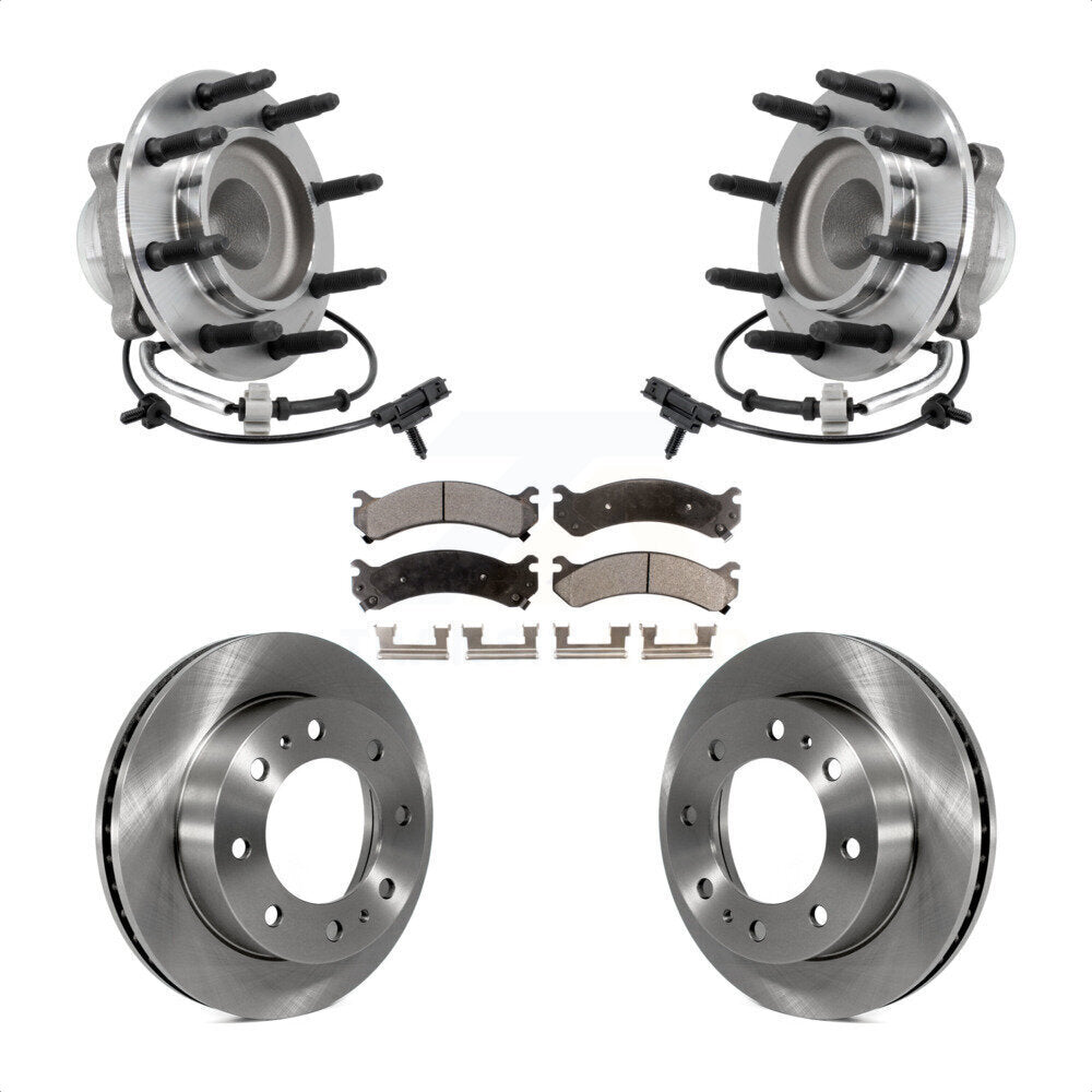 Ensemble de roulement de moyeu avant, Rotor de frein et Kit de plaquettes pour Chevrolet Express 2018 250