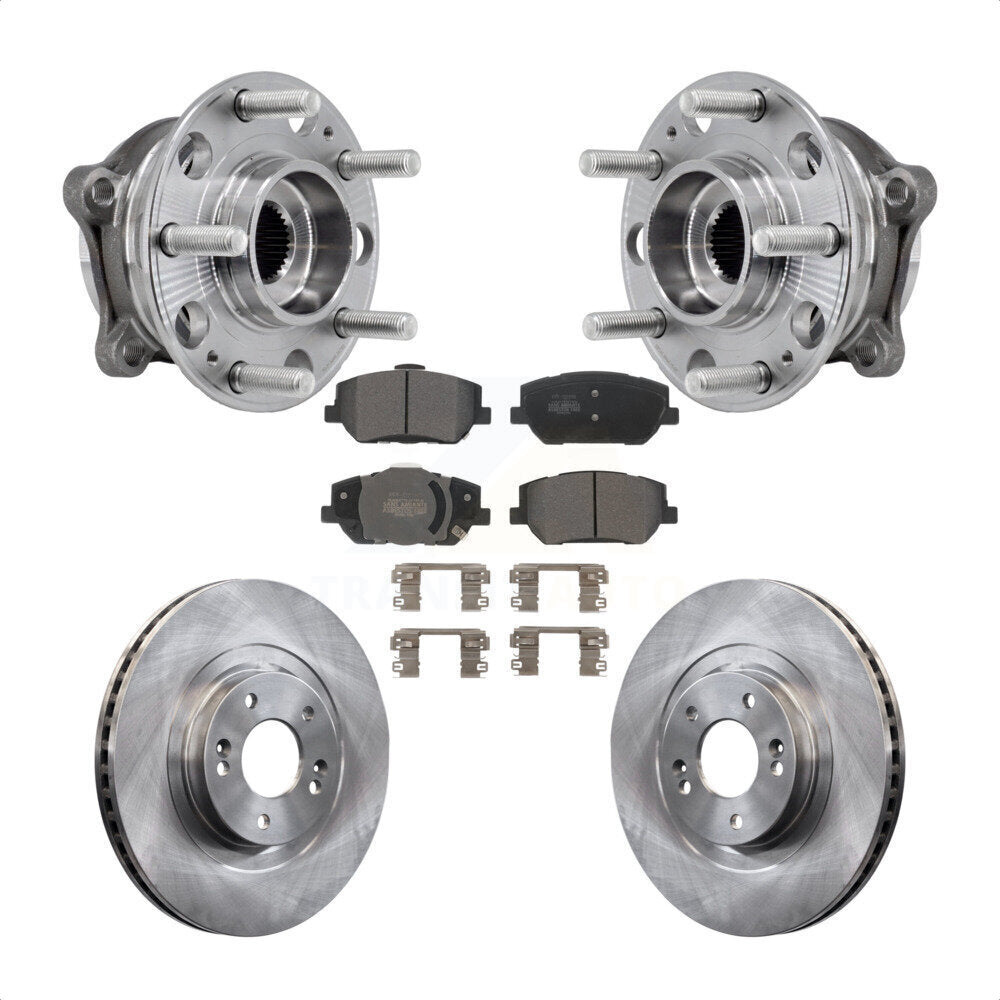 Kit de rotor de frein et de plaquettes d'assemblage de roulement de moyeu avant pour Hyundai Santa F 2019 – 2020