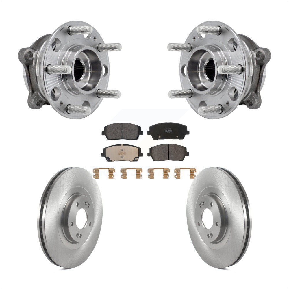 Kit de Rotor et plaquettes de frein à disque, roulement de moyeu avant, pour Hyundai palissade Kia Tellurid