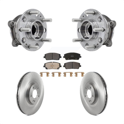 Kit de Rotor et plaquettes de frein à disque, roulement de moyeu avant, pour Hyundai palissade Kia Tellurid