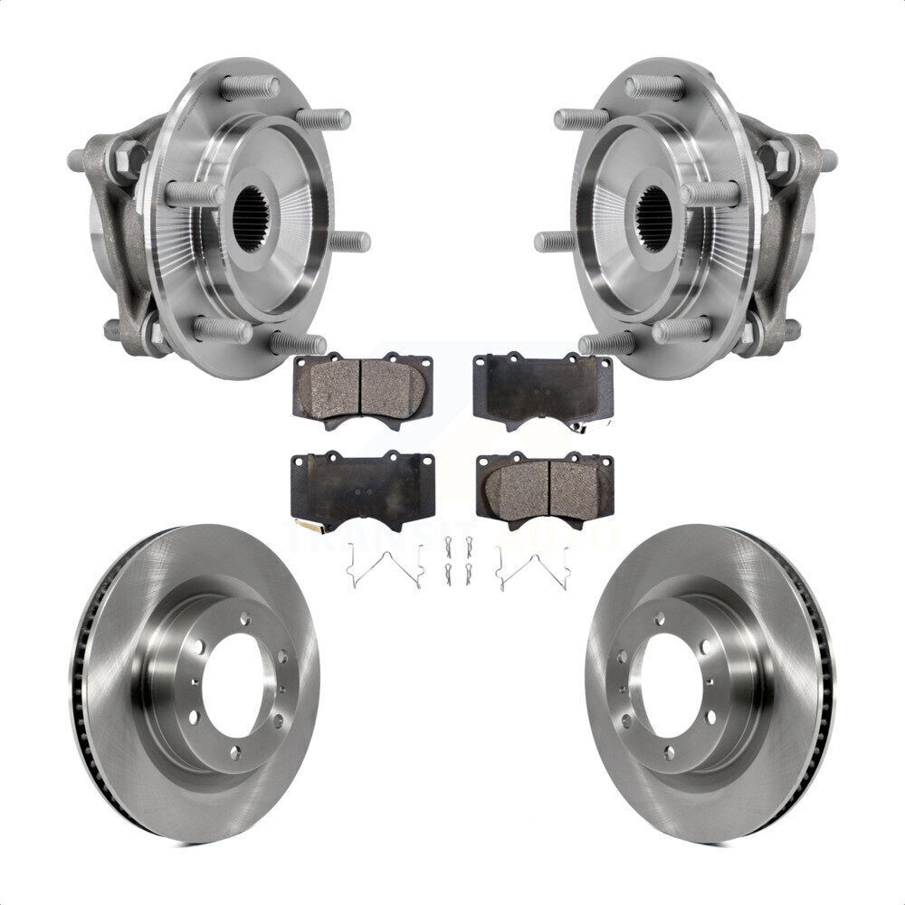 Kit de rotor et de plaquettes de frein, roulement de moyeu avant, pour Toyota 4Runner Lexus GX46 2010 – 2023
