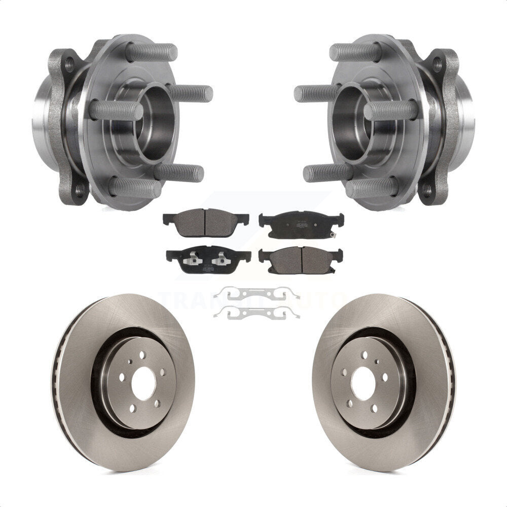 Kit de rotors et plaquettes de frein à disque, ensemble de roulements de moyeu avant pour Lincoln Nautilus