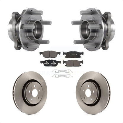 Kit de rotors et plaquettes de frein à disque, ensemble de roulements de moyeu avant pour Lincoln Nautilus
