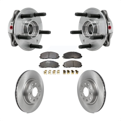 Kit de rotors et plaquettes de frein à disque d'assemblage de roulement de moyeu avant pour Jeep Wrangler