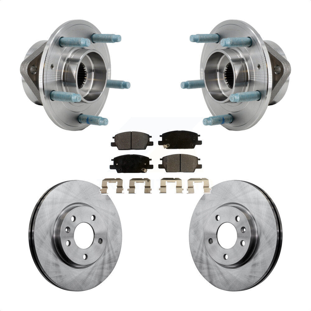 Kit de plaquettes de Rotor de frein, ensemble de roulements de moyeu avant, pour Chevrolet Equinox GMC Terrai