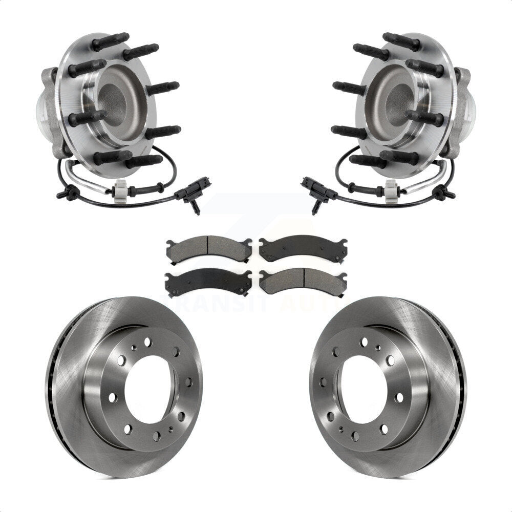 Ensemble de roulement de moyeu avant, Rotor de frein et Kit de plaquettes pour Chevrolet Express 2018 250