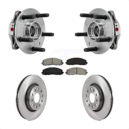 Kit de plaquettes de Rotor de frein à disque, ensemble de roulements de moyeu avant pour Jeep Wrangler Gladiato