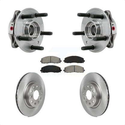 Kit de rotors et plaquettes de frein à disque d'assemblage de roulement de moyeu avant pour Jeep Wrangler
