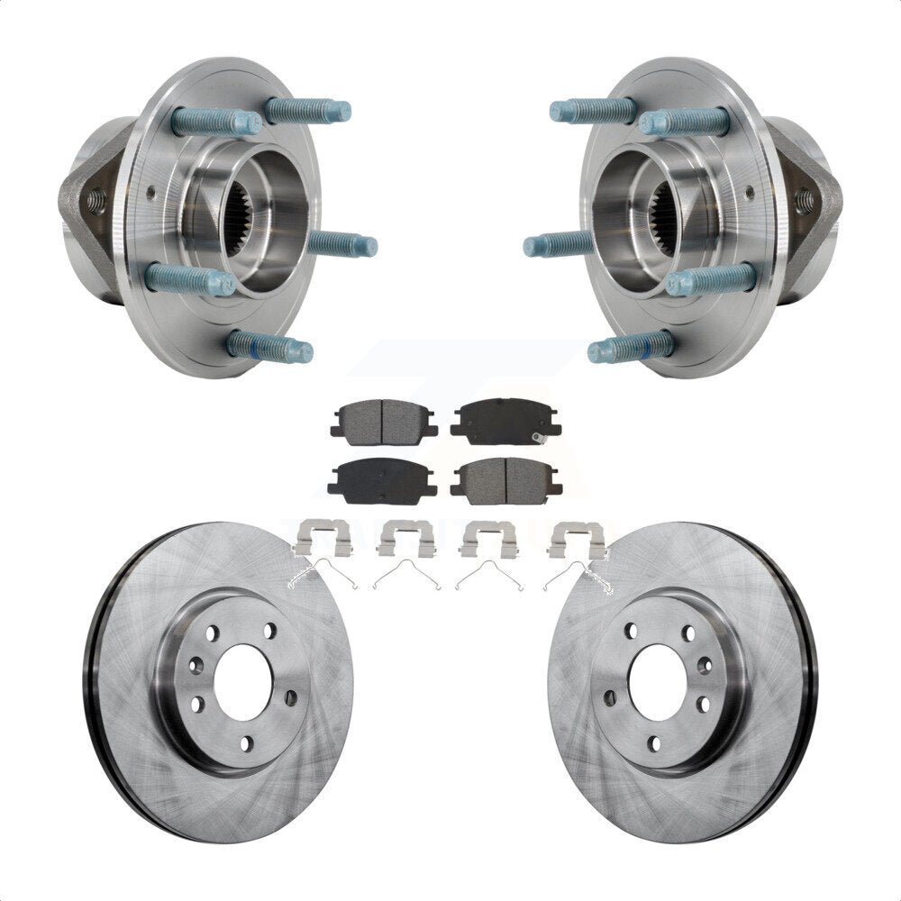 Kit de plaquettes de Rotor de frein, ensemble de roulements de moyeu avant, pour Chevrolet Equinox GMC Terrai