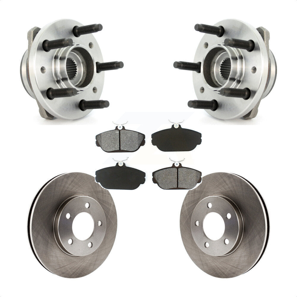 Ensemble de roulements de moyeu avant, Rotors et plaquettes de frein à disque, Kit pour Ford Windsta 1998