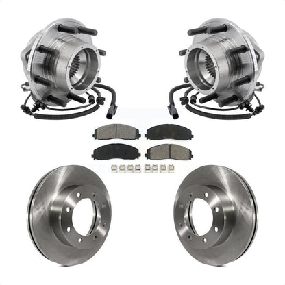 Ensemble de roulement de moyeu avant, Rotor de frein et Kit de plaquettes pour Ford F-350 Super Duty 4W