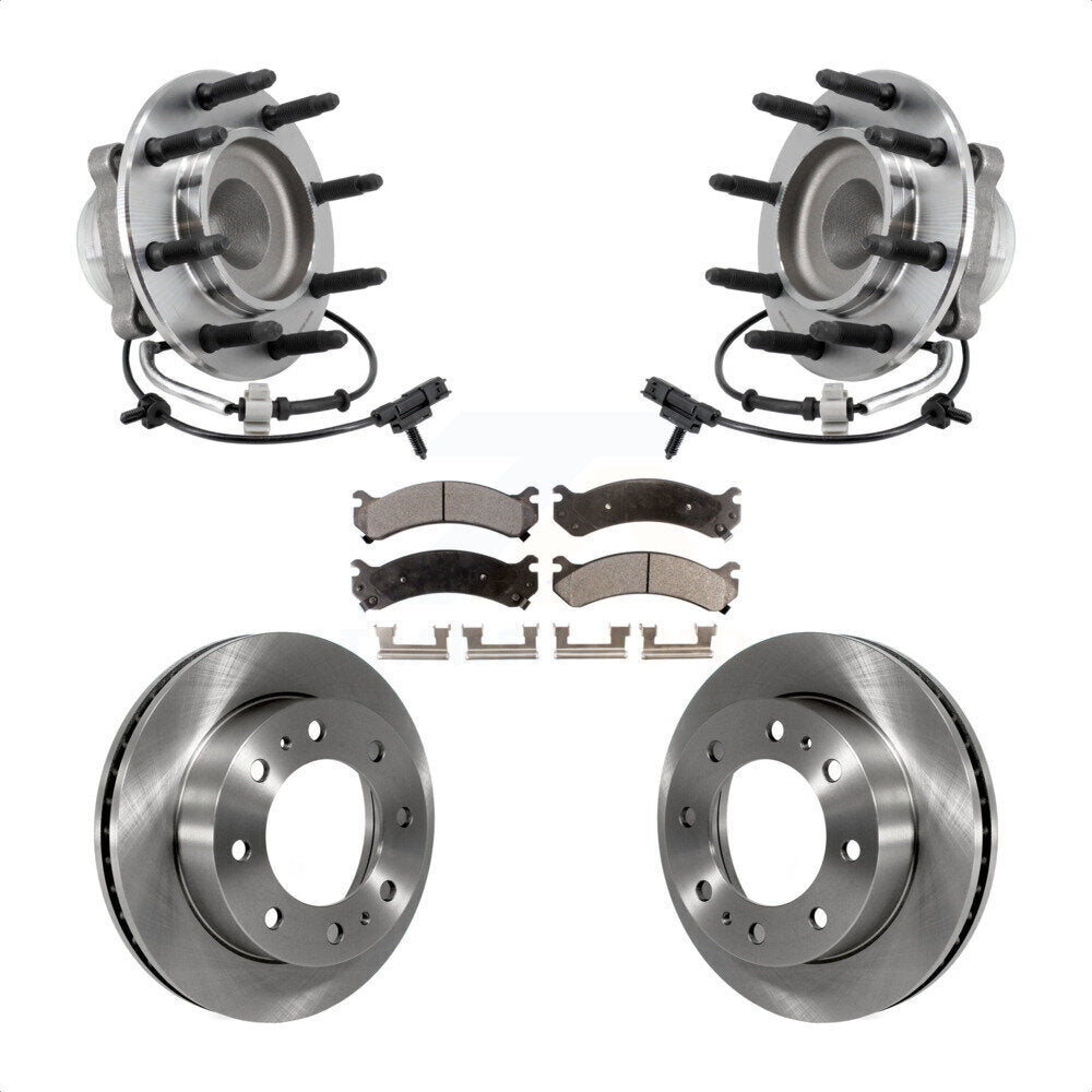 Ensemble de roulement de moyeu avant, Rotor de frein et Kit de plaquettes pour Chevrolet Express 2018 250