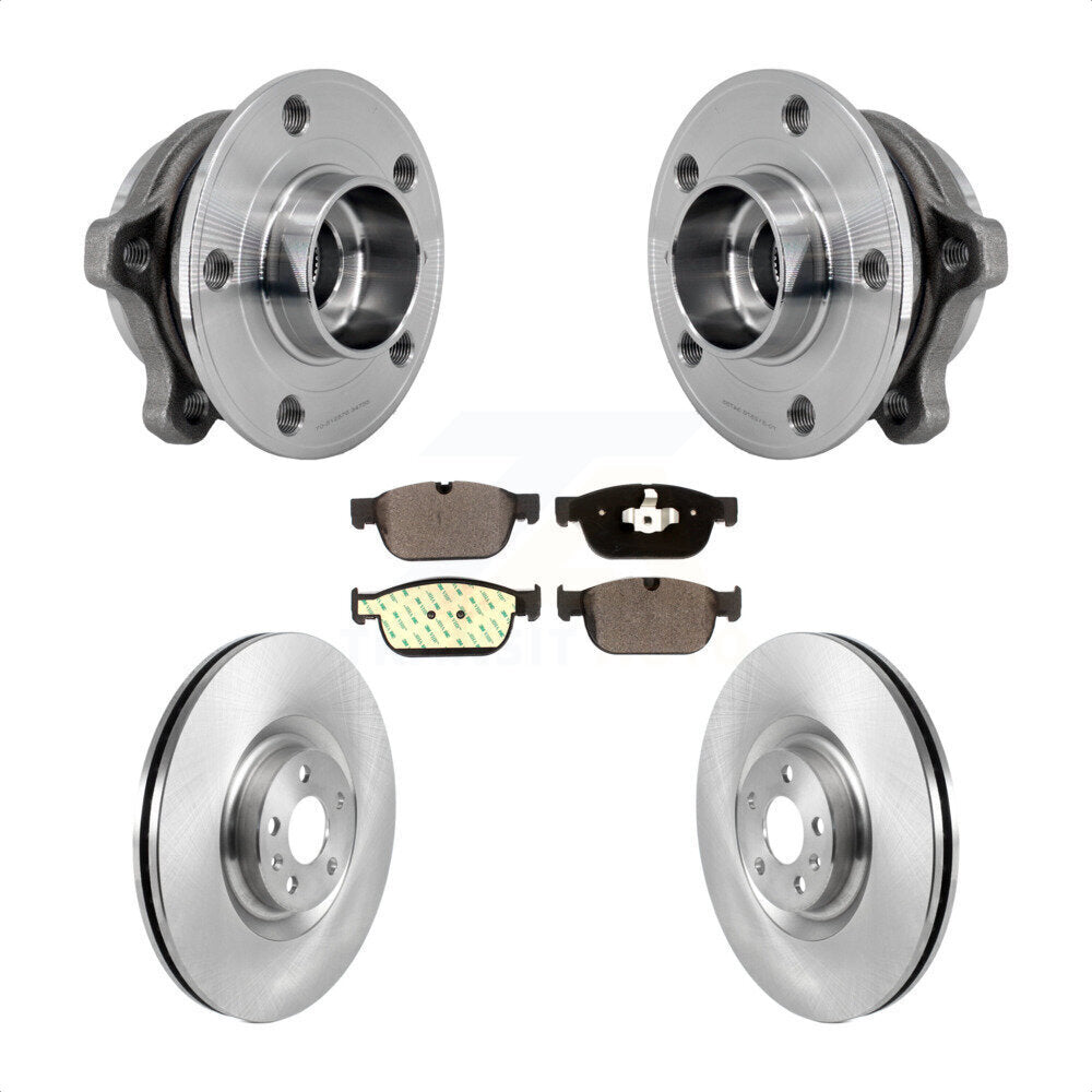 Kit de rotors de frein à disque et de plaquettes en céramique, ensemble de roulements de moyeu avant pour Volvo XC9