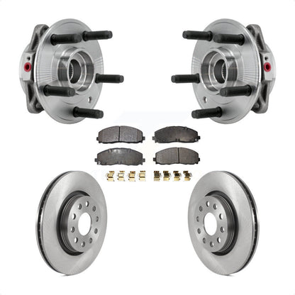 Kit de plaquettes de Rotor de frein à disque, ensemble de roulements de moyeu avant pour Jeep Wrangler Gladiato