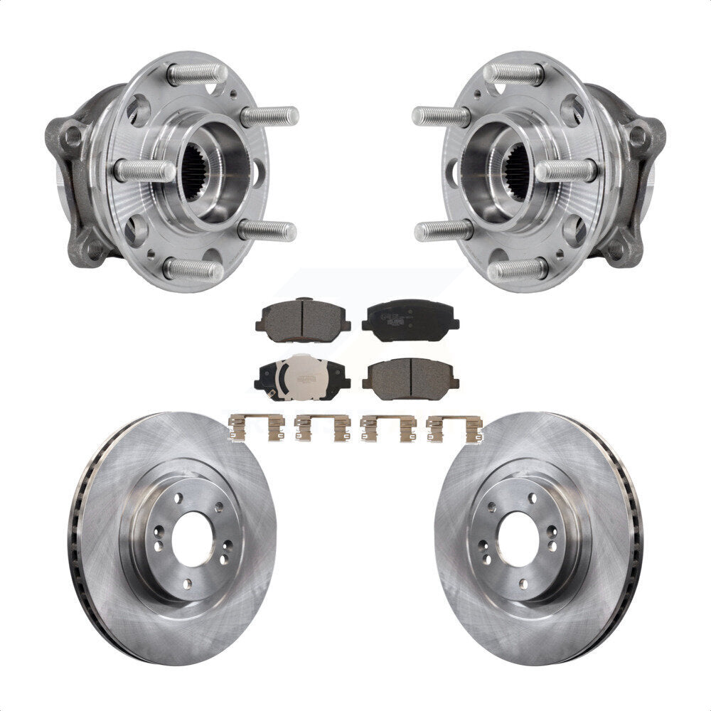 Kit de rotor de frein et de plaquettes d'assemblage de roulement de moyeu avant pour Hyundai Santa F 2019 – 2020