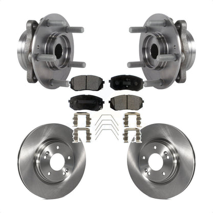 Kit de Rotor et plaquettes de frein, roulement de moyeu avant, pour Kia Hyundai Forte Elantra GT Forte