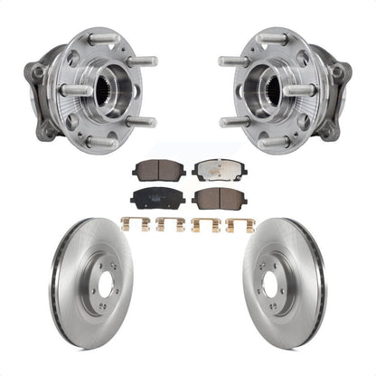 Kit de Rotor et plaquettes de frein à disque, roulement de moyeu avant, pour Hyundai palissade Kia Tellurid