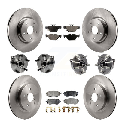 Kit de rotors et plaquettes de frein à disque, roulements de moyeu avant et arrière (10 pièces) pour Subaru WRX