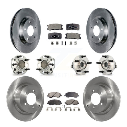 Kit de Rotor et de plaquettes de frein, roulement de moyeu avant et arrière (10 pièces) pour Dodge Avenger Chrysler