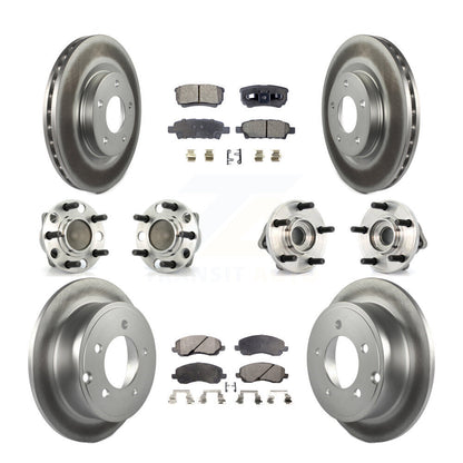 Kit de plaquettes de Rotor de frein, roulement de moyeu avant et arrière (10 pièces) pour Dodge Avenger Calibe