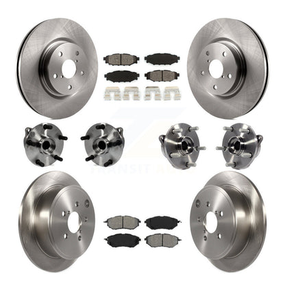 Kit de rotors et plaquettes de frein à disque, roulements de moyeu avant et arrière (10 pièces) pour Subaru WRX