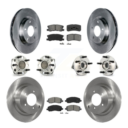 Kit de Rotor et de plaquettes de frein, roulement de moyeu avant et arrière (10 pièces) pour Dodge Avenger Chrysler