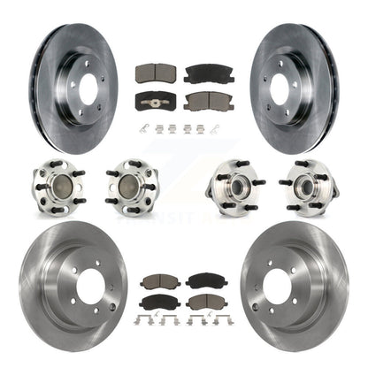 Kit de Rotor et de plaquettes de frein, roulement de moyeu avant et arrière (10 pièces) pour Dodge Avenger Chrysler