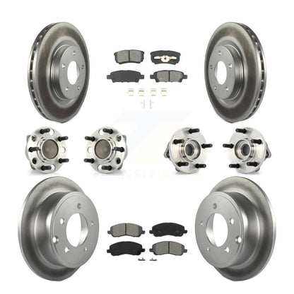 Kit de plaquettes de Rotor de frein, roulement de moyeu avant et arrière (10 pièces) pour Dodge Avenger Calibe