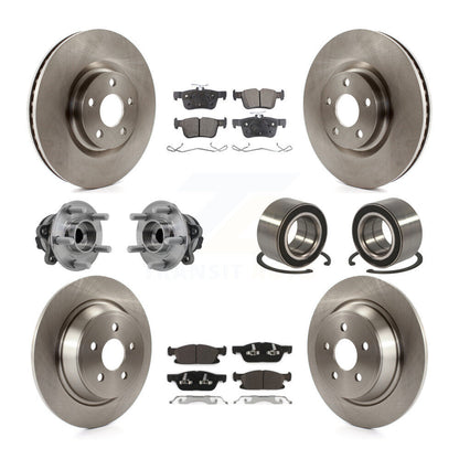 Kit de rotors et plaquettes de frein à disque, roulement de moyeu avant et arrière (10 pièces) pour Ford Edge FW 2015