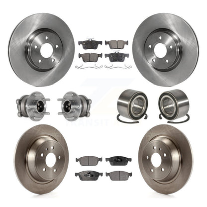 Kit de rotors et plaquettes de frein avec roulement de moyeu avant et arrière (10 pièces) pour Ford Escape Lincoln MK