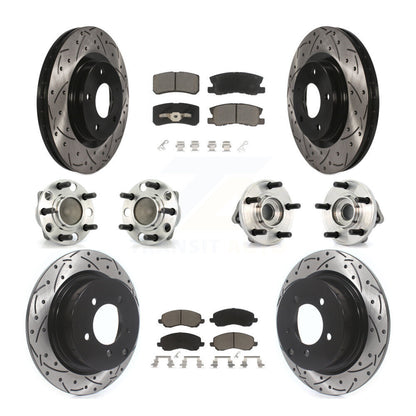 Kit de plaquettes de Rotor de frein, roulement de moyeu avant et arrière (10 pièces) pour Dodge Avenger Sebrin