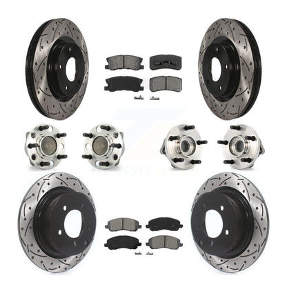 Kit de plaquettes de Rotor de frein, roulement de moyeu avant et arrière (10 pièces) pour Dodge Avenger Sebrin