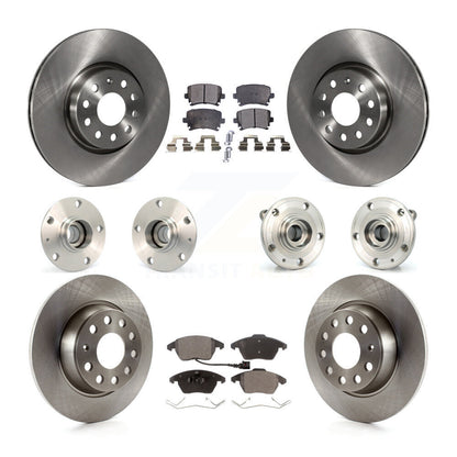 Kit de Rotor et de plaquettes de frein, roulement de moyeu avant et arrière (10 pièces) pour Volkswagen GTI Audi A