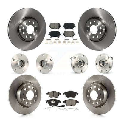 Kit de Rotor et de plaquettes de frein, roulement de moyeu avant et arrière (10 pièces) pour Volkswagen GTI Audi A