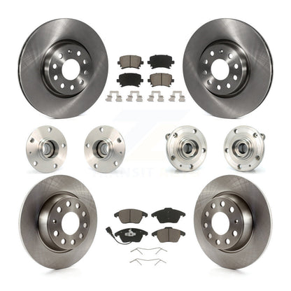 Kit de Rotor et de plaquettes de frein, roulement de moyeu avant et arrière (10 pièces) pour Volkswagen GTI Audi A