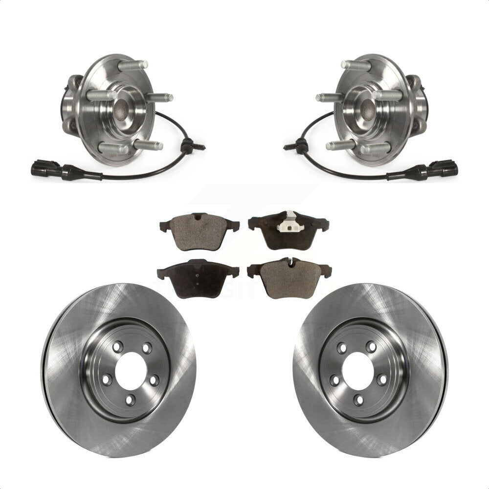 Ensemble de roulement de moyeu avant, Rotor de frein à disque et Kit de plaquettes pour Jaguar XF Premiu 2010