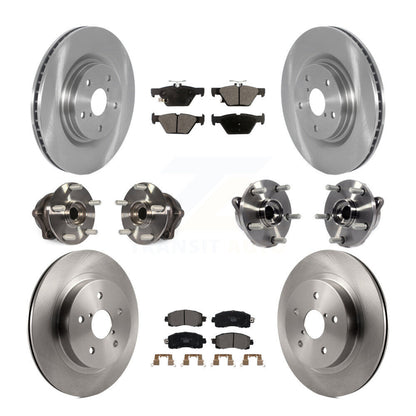 Kit de plaquettes de Rotor de frein à disque, roulement de moyeu avant et arrière (10 pièces) pour Subaru Outback Legac