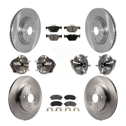 Kit de plaquettes de Rotor de frein à disque, roulement de moyeu avant et arrière (10 pièces) pour Subaru Outback Legac
