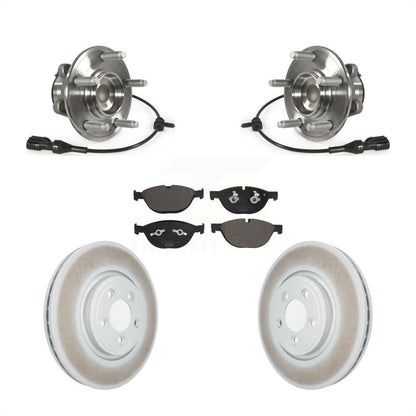 Kit de rotor de frein et de plaquettes enduits de roulement de moyeu avant pour Jaguar XF Supercharge 2010