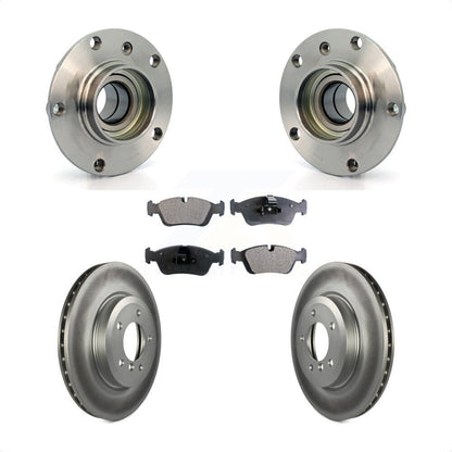 Kit de rotors et plaquettes de frein à disque enduits d'assemblage de roulement de moyeu avant pour BMW 320i