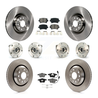 Kit de rotors et plaquettes de frein à disque, roulements de moyeu avant et arrière (10 pièces) pour Volkswagen R3