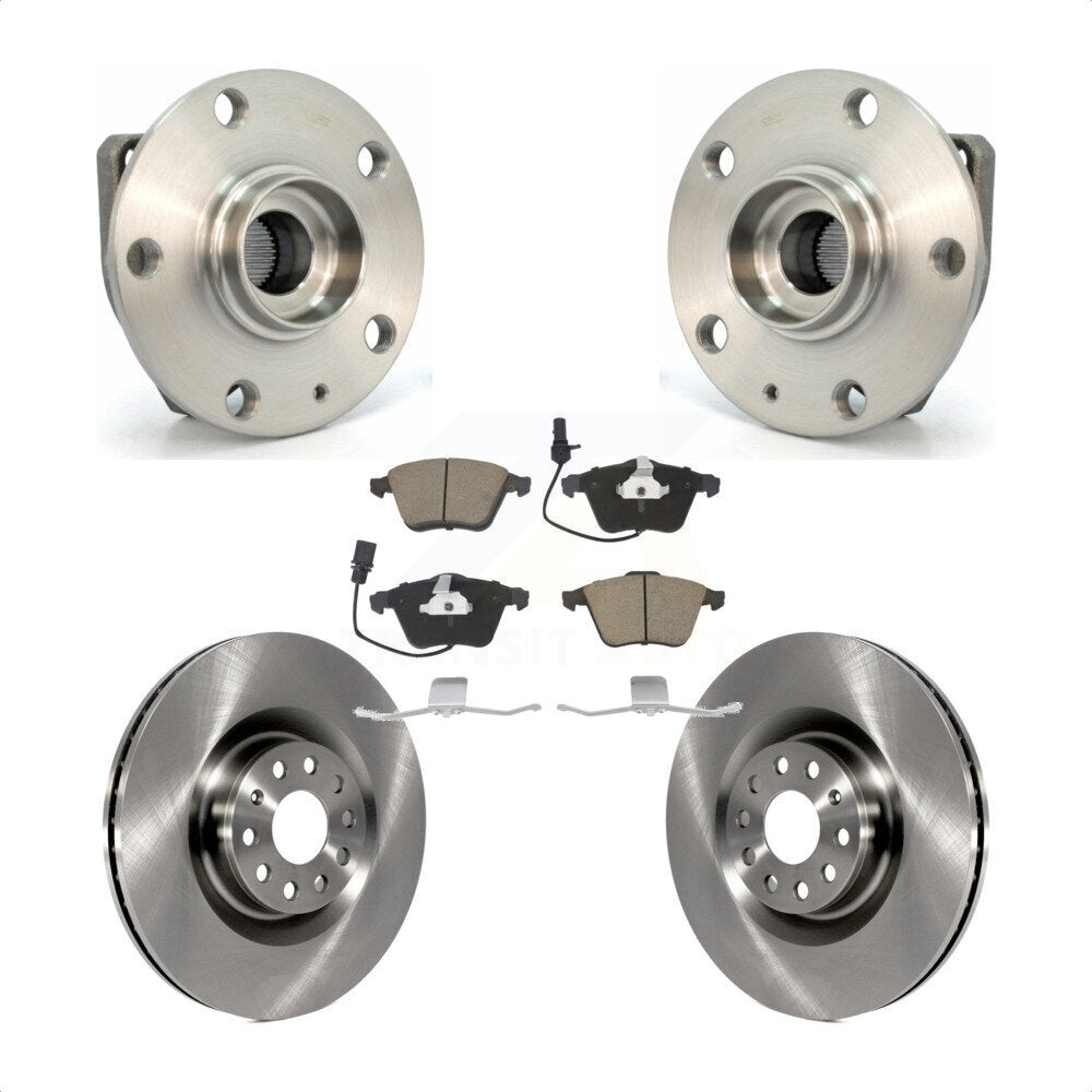 Ensemble de roulements de moyeu avant, Rotors et plaquettes de frein à disque, Kit pour Volkswagen R32