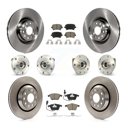Kit de rotors et plaquettes de frein à disque, roulements de moyeu avant et arrière (10 pièces) pour Volkswagen R3