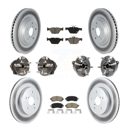 Kit de plaquettes de Rotor de frein, roulement de moyeu avant et arrière (10 pièces) pour Subaru Outback Legac