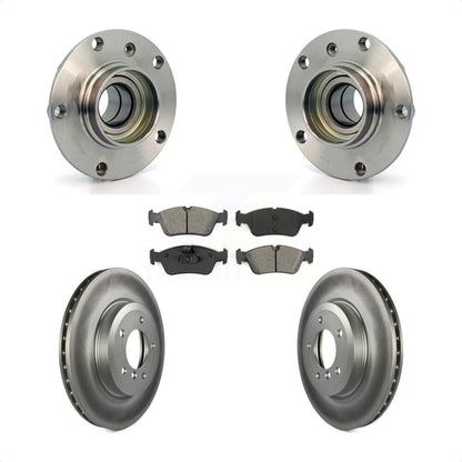 Kit de rotors et plaquettes de frein à disque enduits d'assemblage de roulement de moyeu avant pour BMW 320i